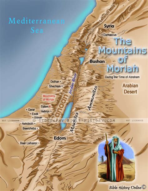 Bible Map: Mount Moriah